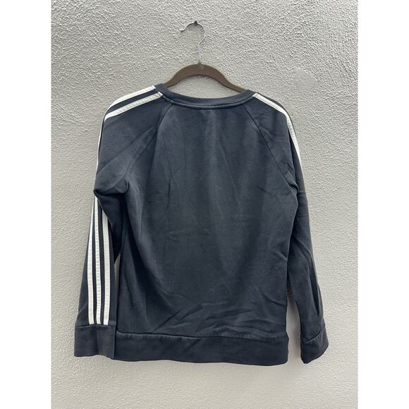 Adidas Womens Sweatshirt Size Small Black Crewneck Long Sleeve - Picture 12 of 16